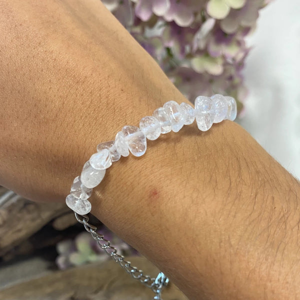 Edelsteen Splitarmband Bergkristal Bar