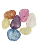 Bergkristal crackle mix 100 gr. (gekleurd) trommelstenen (mt3)