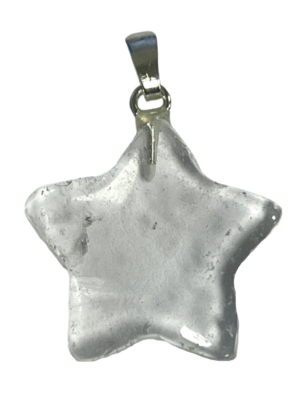 Bergkristal edelsteen sterhanger 20 mm