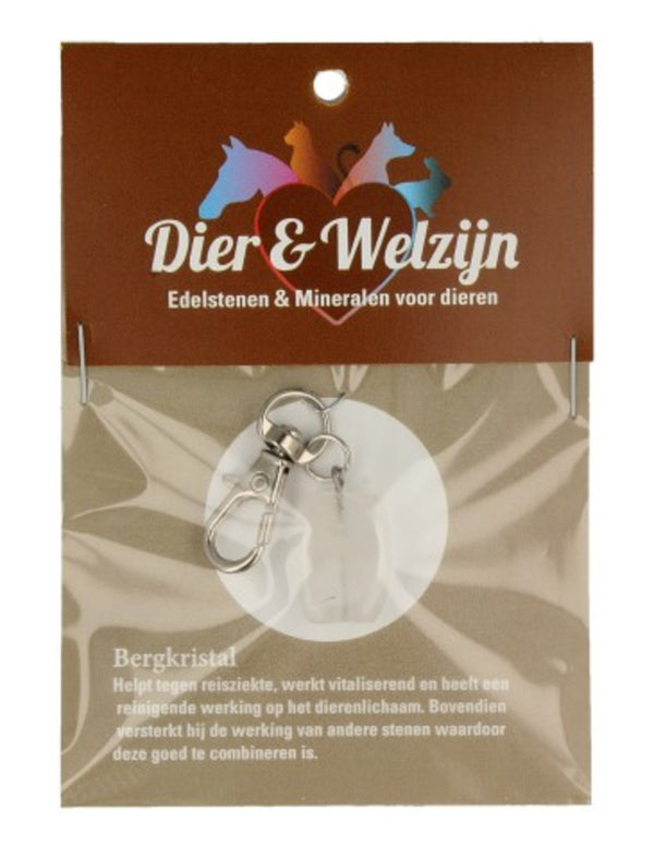 Bergkristal halsband hanger Dier & Welzijn
