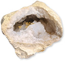 Bergkristal/Chalcedoon geode met Calciet nr.26