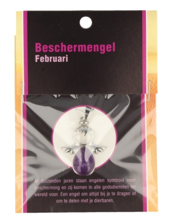 Beschermengel Februari op kaartje