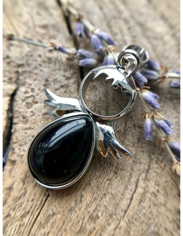 Beschermengel Hanger Obsidiaan - April