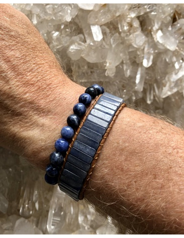 Edelsteen Armband Blauwe Kwarts Gipsy