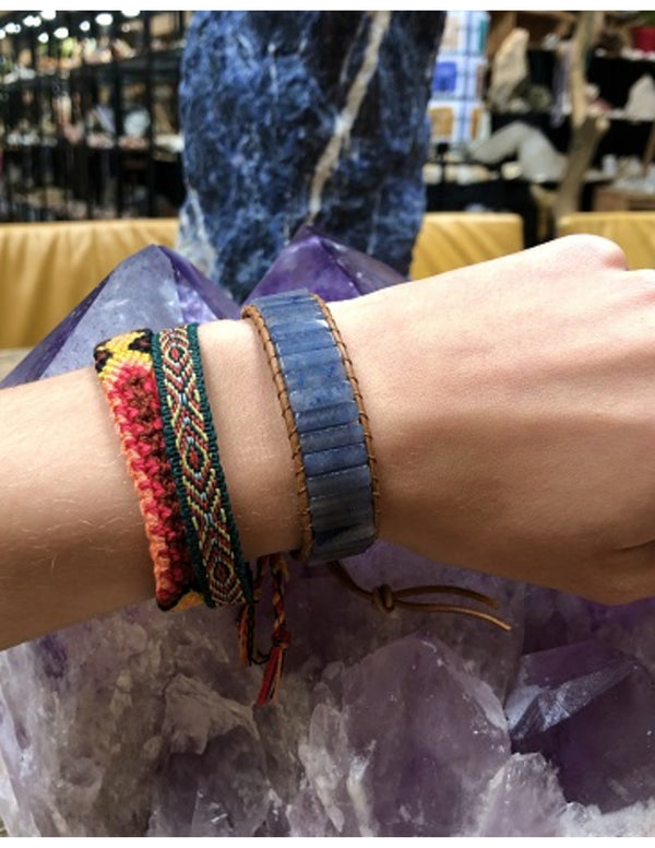 Edelsteen Armband Blauwe Kwarts Gipsy