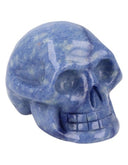 Blauwe kwarts schedel 60 mm