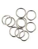 Buigring, 8x1 mm, zilverkleur, 10 stuks