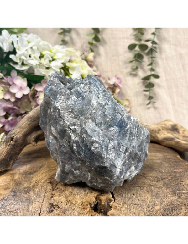 Ruw blauwe Calciet uit Mexico voor decoratie en sfeer