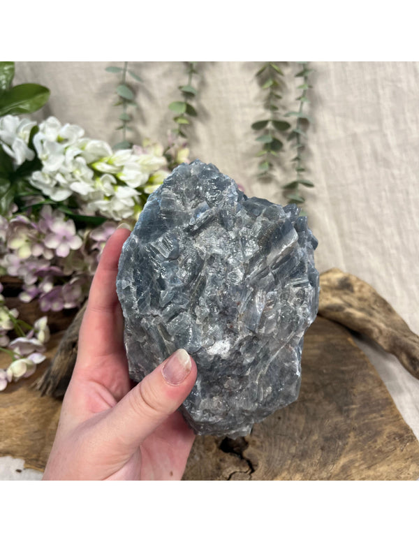 Ruw blauwe Calciet uit Mexico voor decoratie en sfeer