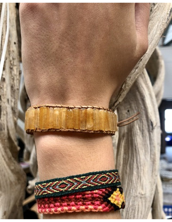 Edelsteen Armband Calciet Geel Gipsy