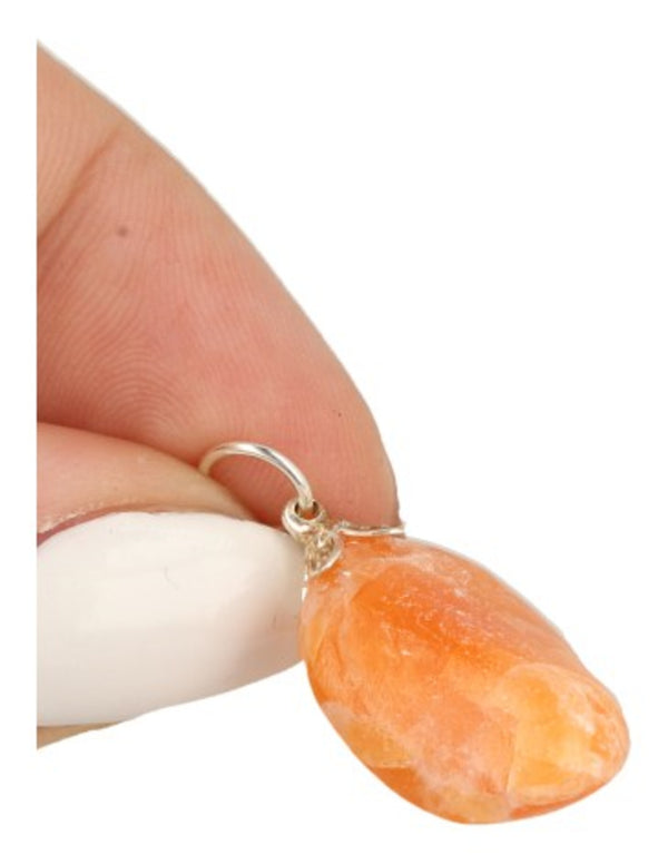 Edelsteen Hanger Calciet Orchidee