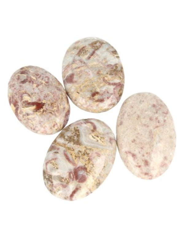 Handsteen Calciet Strawberry (60 - 80 mm)