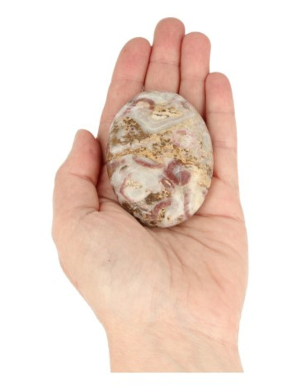 Handsteen Calciet Strawberry (60 - 80 mm)