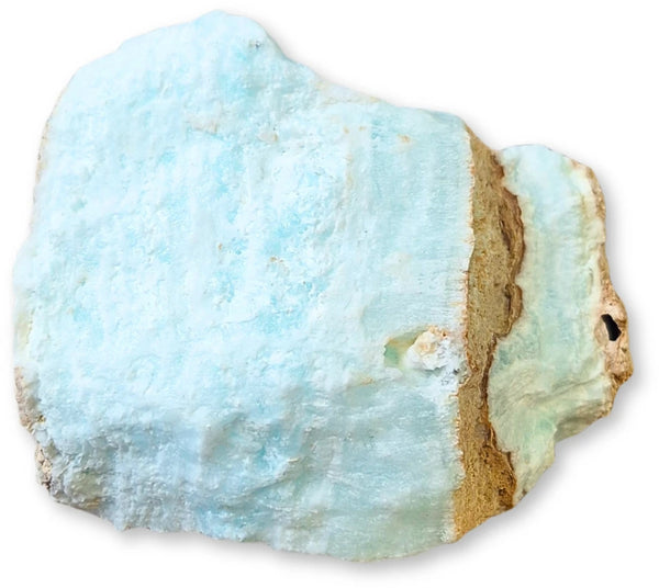 Caribbean Blue Calciet Ruwe Edelsteen 10,6 Cm Afghanistan