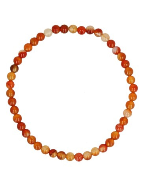 Carneool kralenarmband 4 mm
