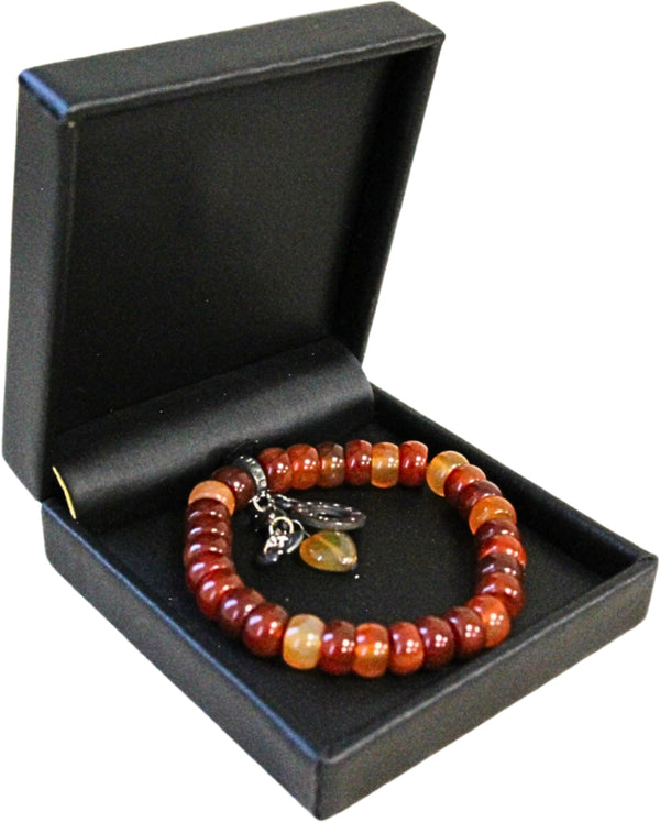 Carneool Ruby Mania armband nr 23, rond