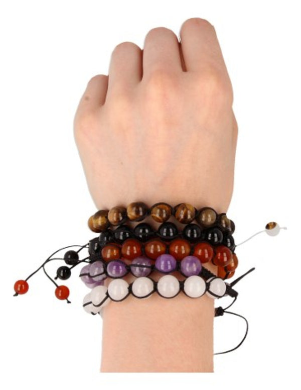 Carneool Shamballa Armband (10 mm)