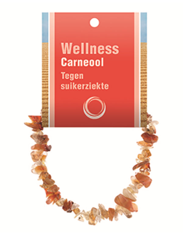 Carneool splitarmband + kaart