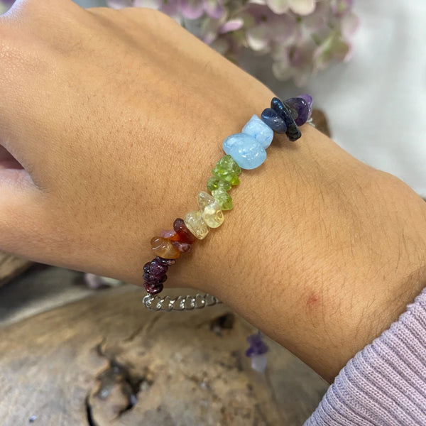 Edelsteen Splitarmband Chakra Bararmband
