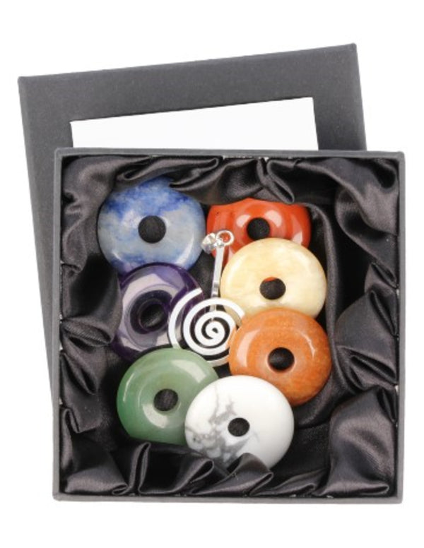 Donut Chakra - Set van 7 stenen (30 mm)