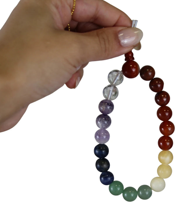 Extra Lange Powerbead Chakra Armband voor Mannen