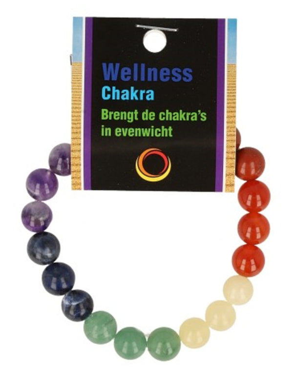 Chakra powerbead mannen + kaart 21 cm