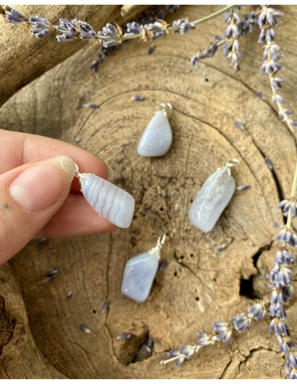 Edelsteen Hanger Chalcedoon