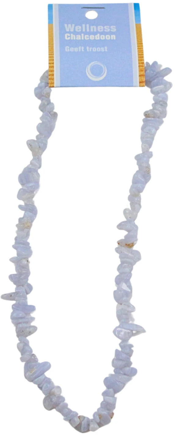 Chalcedoon splitketting + kaart