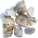 Chalcedoon trommelstenen 250 gr. (mt3)