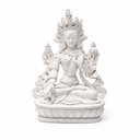 Tara Boeddha Beeld Witte Tara Wit 15 cm