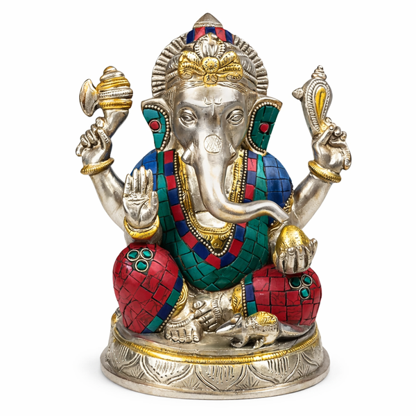 Ganesha Beeld Mozaïek 20 cm