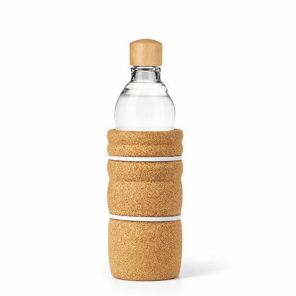 Lagoena Nature's Design Waterfles Glas Met Houten Dop 700 ml
