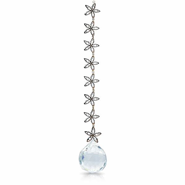 Feng Shui Kristal Raamdecoratie Met Zink-Legering Stervormige Schakels