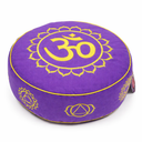 Yogi & Yogini Meditatiekussen Rond Chakra Katoen Violet 33 x 17 cm