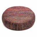 Yogi & Yogini Meditatiekussen Rond Veelkleurig Ruwe Zijde 33 x 17 cm