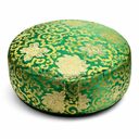 Yogi & Yogini Meditatiekussen Rond Lotus Katoen Groen 33 x 17 cm