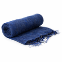 Meditatie Omslagdoek Acrylwol Katoen Effen Donkerblauw
