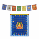 Gebedsvlaggen Boeddha Shakyamuni Zambala Chenrezig Tara Amitayus Paard Synthetisch Nylon 10 Vlaggen