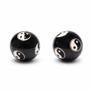 Meridiaankogels Yin Yang Zwart 3,5 cm Model 2