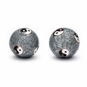 Meridiaankogels Yin Yang Tai Chi Grijs 4 cm