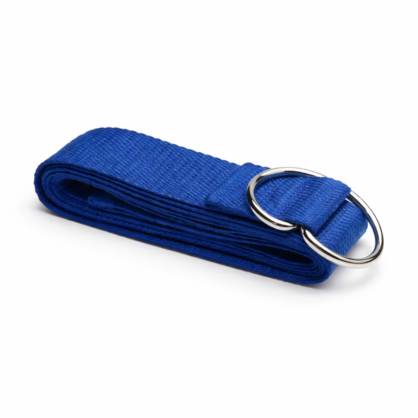 Yoga Riem D-ring Katoen Blauw 4 cm x 183 cm