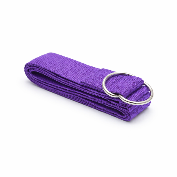 Yoga Riem D-ring Katoen Paars 4 cm x 183 cm