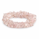 Edelsteen Splitarmband Rozenkwarts Cluster