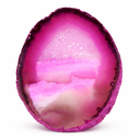 Roze Agaatschijf Middel (10 - 15 cm)