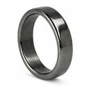 Edelsteen Ring Hematiet Plat - 5 mm / Maat 20