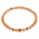 Edelsteen Armband Citrien (verhit) - kinder armbandje - 4 mm