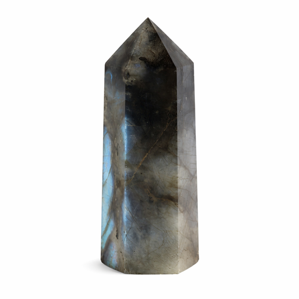 Edelsteen Obelisk Punt Labradoriet 70 - 80 mm