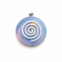 Opaliet Donut Levensspiraal Synthetische Steen met Hanger