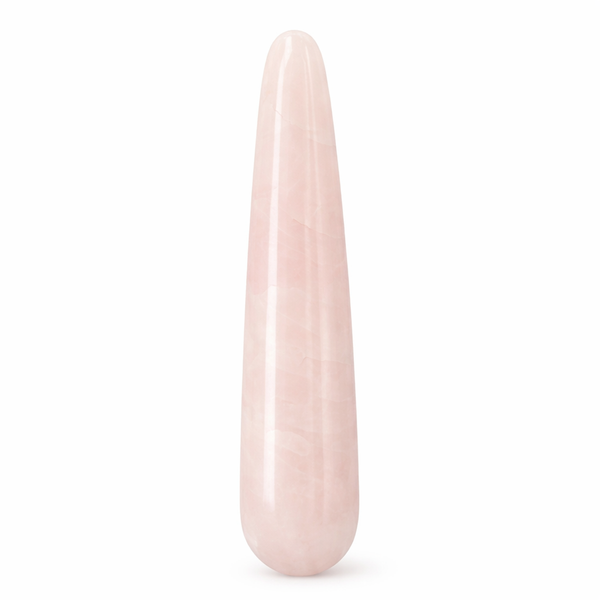 Massage Griffel Rozenkwarts - 10 x 2 cm