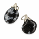 Edelsteen Hanger Obsidiaan Sneeuwvlok